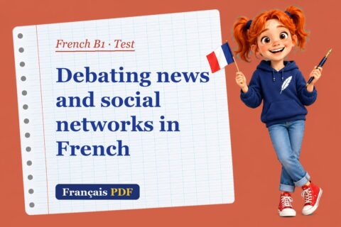 Debating news and social networks in French – French B1 test with Zoé, the Français PDF coach