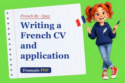 Writing a French CV and application – French B1 quiz with Zoé, the Français PDF coach