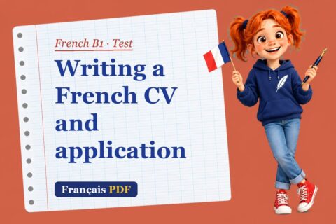 Writing a French CV and application – French B1 test with Zoé, the Français PDF coach