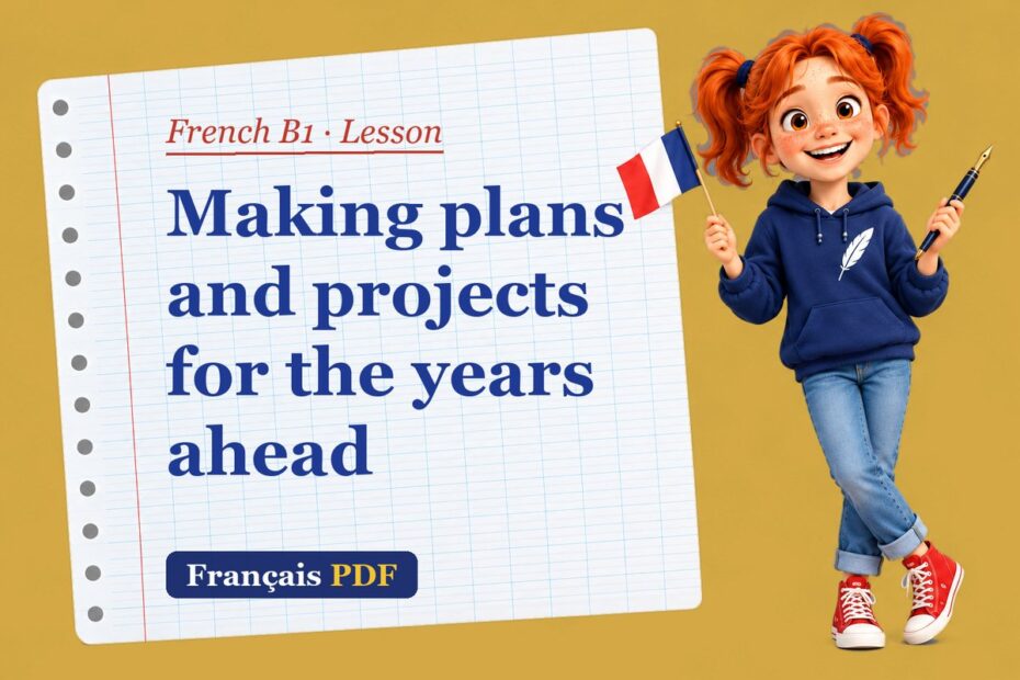 Making plans and projects for the years ahead – French B1 lesson with Zoé, the Français PDF coach