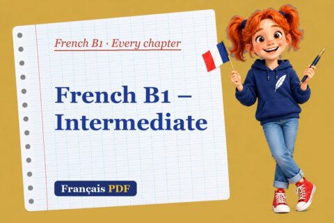 French B1 – Intermediate – French B1 every chapter with Zoé, the Français PDF coach