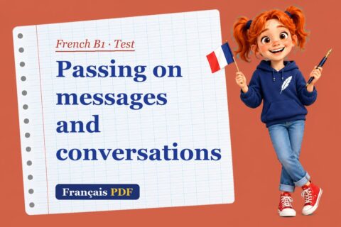 Passing on messages and conversations – French B1 test with Zoé, the Français PDF coach