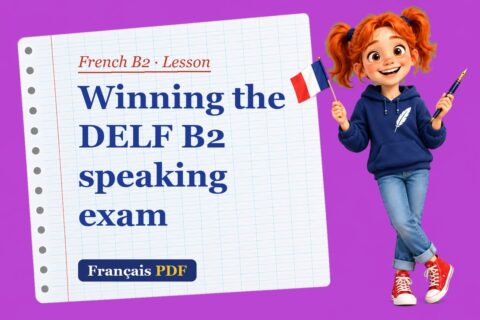 Winning the DELF B2 speaking exam – French B2 lesson with Zoé, the Français PDF coach