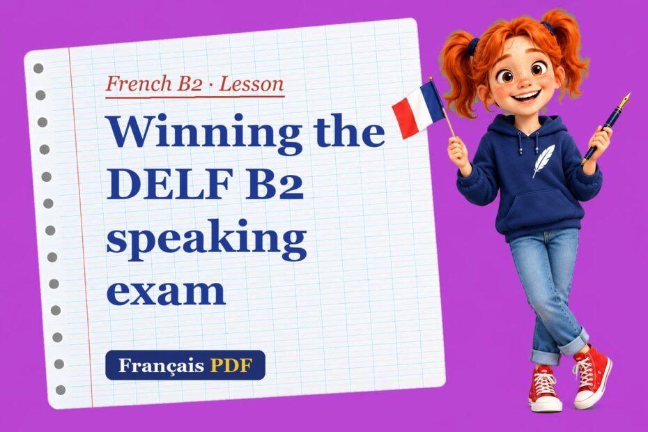 Winning the DELF B2 speaking exam – French B2 lesson with Zoé, the Français PDF coach