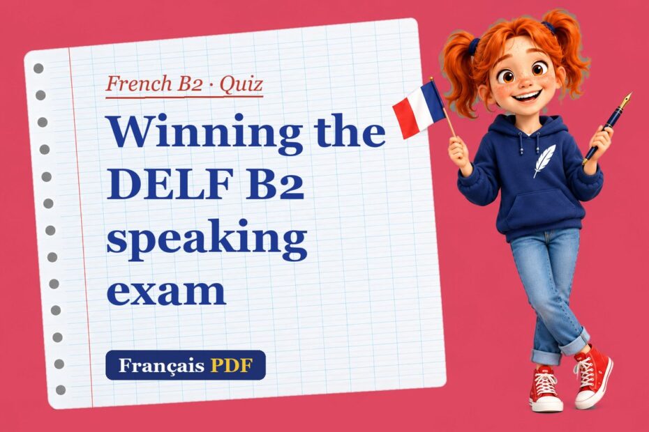 Winning the DELF B2 speaking exam – French B2 quiz with Zoé, the Français PDF coach