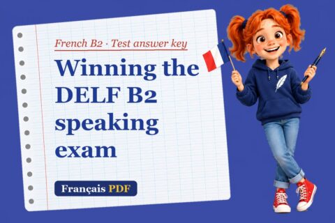 Winning the DELF B2 speaking exam – French B2 test answer key with Zoé, the Français PDF coach