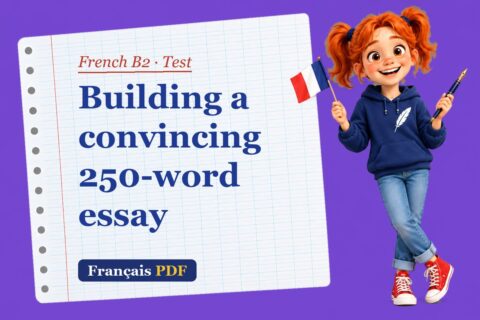 Building a convincing 250-word essay – French B2 test with Zoé, the Français PDF coach