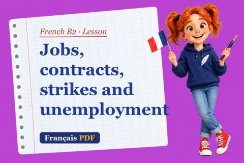 Jobs, contracts, strikes and unemployment – French B2 lesson with Zoé, the Français PDF coach