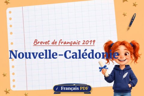 Nouvelle-Calédonie : brevet de français 2019, illustration Français PDF