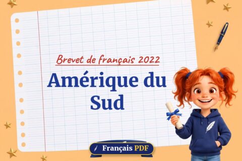 Amérique du Sud : brevet de français 2022, illustration Français PDF