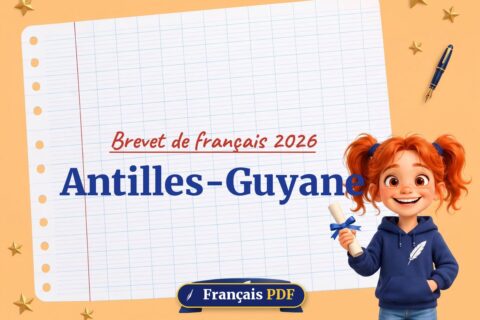 Antilles-Guyane : brevet de français 2026, illustration Français PDF