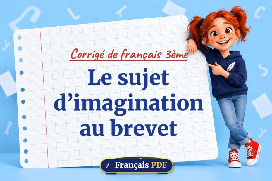 Le sujet d’imagination au brevet : corrigé de français 3ème, illustration Français PDF