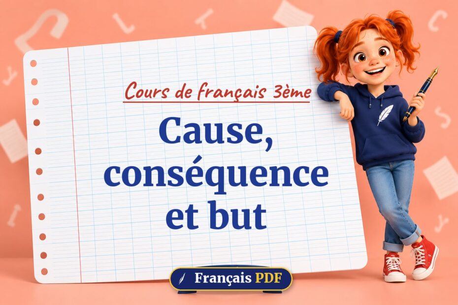 Cause, conséquence et but : cours de français 3ème, illustration Français PDF