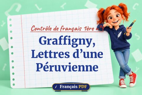Graffigny, Lettres d’une Péruvienne : contrôle de français 1ère n°9, illustration Français PDF