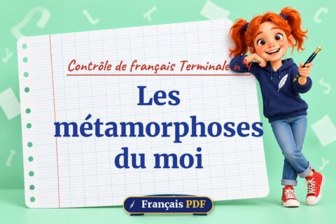 Les métamorphoses du moi : contrôle de français terminale n°4, illustration Français PDF
