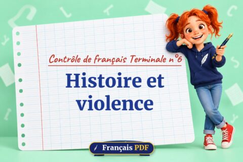 Histoire et violence : contrôle de français terminale n°6, illustration Français PDF