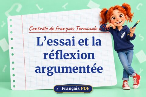 L’essai et la réflexion argumentée : contrôle de français terminale n°10, illustration Français PDF