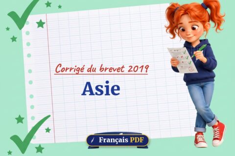 Asie : corrigé du brevet 2019, illustration Français PDF