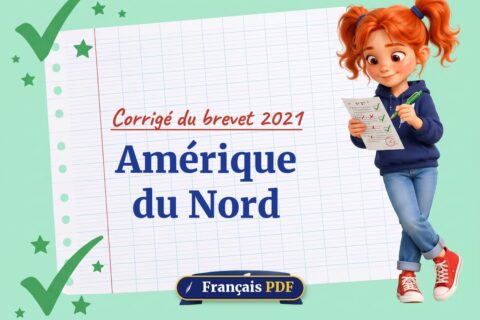 Amérique du Nord : corrigé du brevet 2021, illustration Français PDF