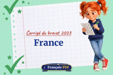 France : corrigé du brevet 2023, illustration Français PDF