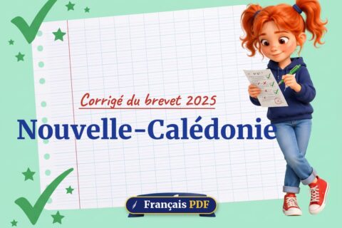 Nouvelle-Calédonie : corrigé du brevet 2025, illustration Français PDF