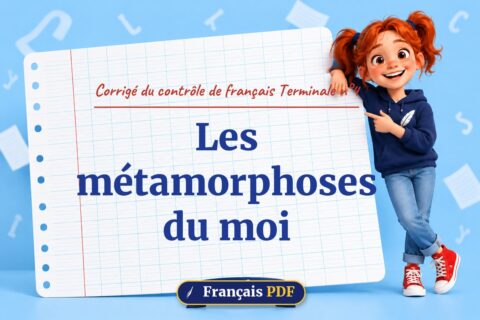 Les métamorphoses du moi : corrigé du contrôle de français terminale n°4, illustration Français PDF