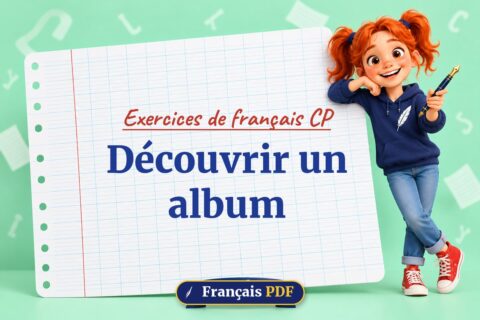 Découvrir un album : exercices de français cp, illustration Français PDF