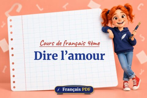 Dire l’amour : cours de français 4ème, illustration Français PDF