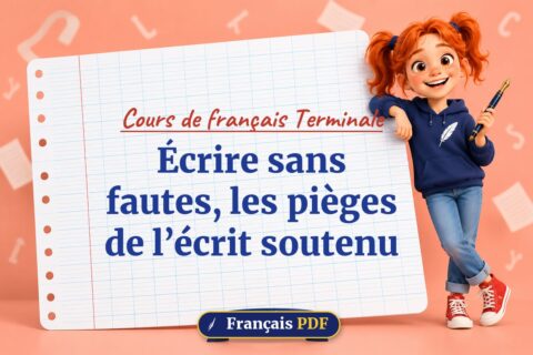 Écrire sans fautes, les pièges de l’écrit soutenu : cours de français terminale, illustration Français PDF