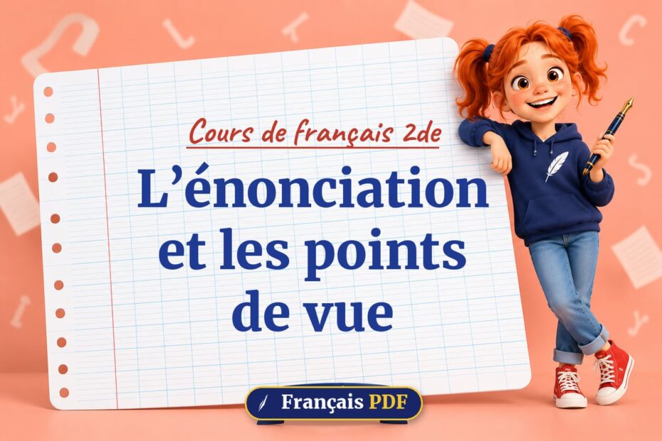 L’énonciation et les points de vue : cours de français 2de, illustration Français PDF