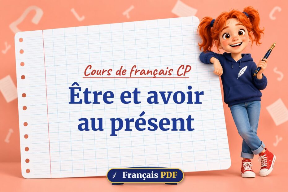 Être et avoir au présent : cours de français cp, illustration Français PDF