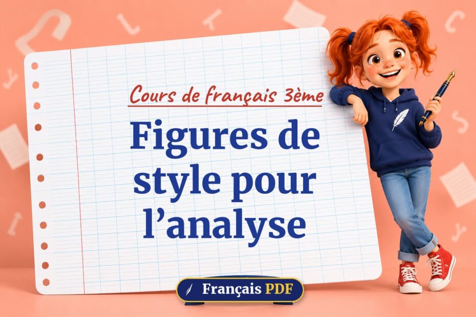 Figures de style pour l’analyse : cours de français 3ème, illustration Français PDF