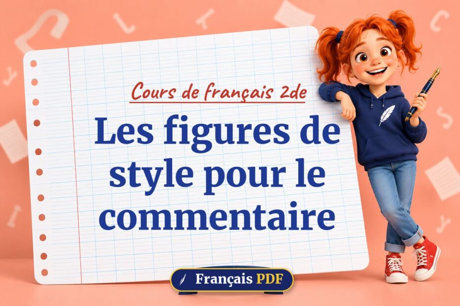 Les figures de style pour le commentaire : cours de français 2de, illustration Français PDF