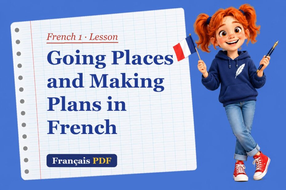 Going Places and Making Plans in French – French 1 lesson with Zoé, the Français PDF coach