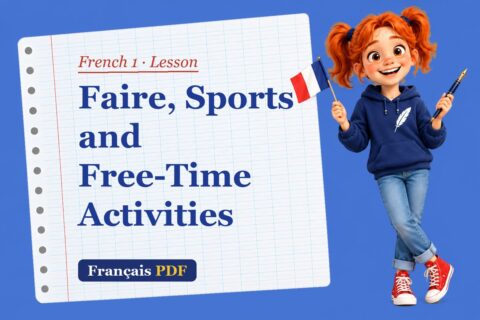 Faire, Sports and Free-Time Activities – French 1 lesson with Zoé, the Français PDF coach