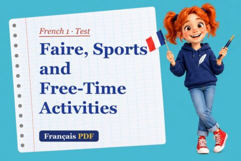 Faire, Sports and Free-Time Activities – French 1 test with Zoé, the Français PDF coach