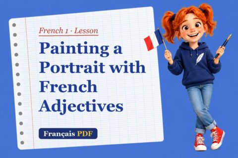 Painting a Portrait with French Adjectives – French 1 lesson with Zoé, the Français PDF coach