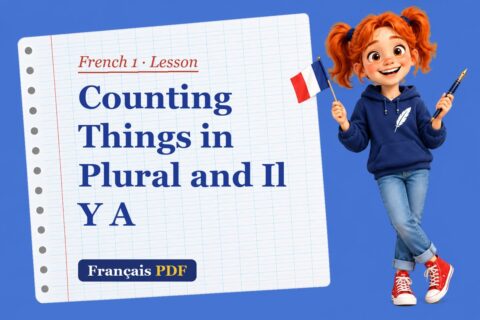 Counting Things in Plural and Il Y A – French 1 lesson with Zoé, the Français PDF coach