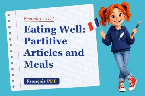 Eating Well: Partitive Articles and Meals – French 1 test with Zoé, the Français PDF coach