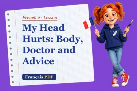 My Head Hurts: Body, Doctor and Advice – French 2 lesson with Zoé, the Français PDF coach