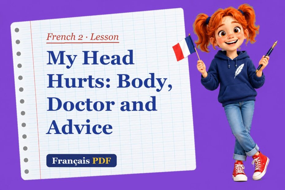 My Head Hurts: Body, Doctor and Advice – French 2 lesson with Zoé, the Français PDF coach
