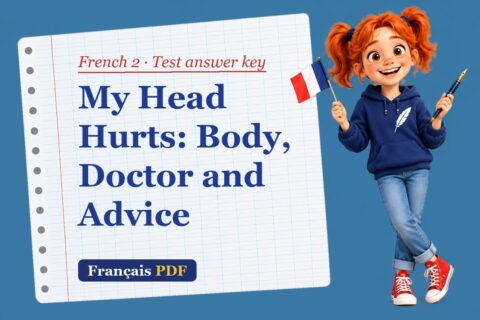 My Head Hurts: Body, Doctor and Advice – French 2 test answer key with Zoé, the Français PDF coach