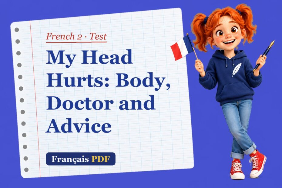 My Head Hurts: Body, Doctor and Advice – French 2 test with Zoé, the Français PDF coach