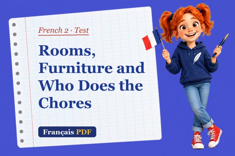 Rooms, Furniture and Who Does the Chores – French 2 test with Zoé, the Français PDF coach