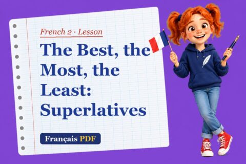 The Best, the Most, the Least: Superlatives – French 2 lesson with Zoé, the Français PDF coach