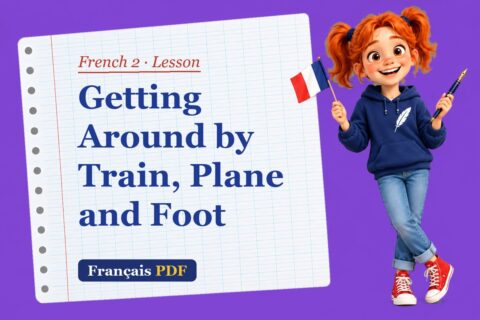 Getting Around by Train, Plane and Foot – French 2 lesson with Zoé, the Français PDF coach