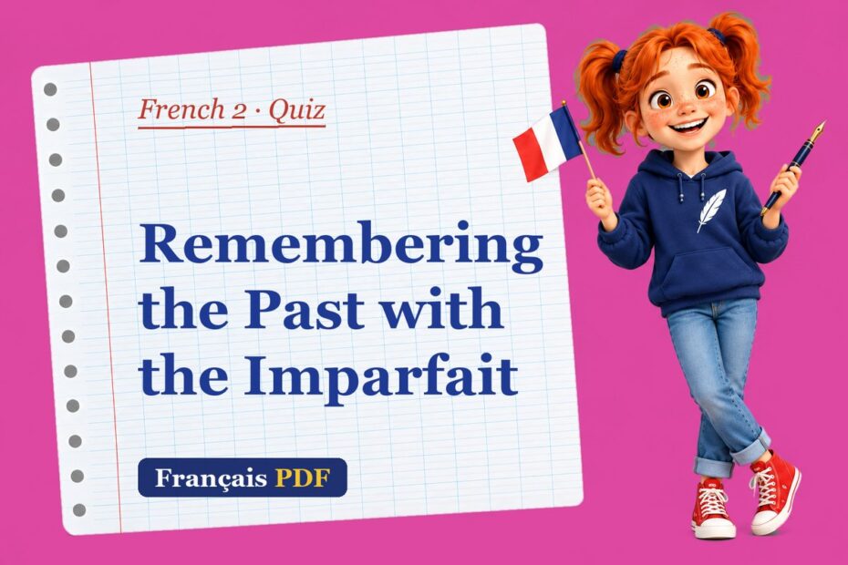 Remembering the Past with the Imparfait – French 2 quiz with Zoé, the Français PDF coach