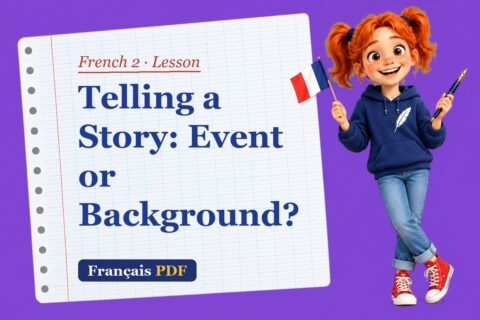 Telling a Story: Event or Background? – French 2 lesson with Zoé, the Français PDF coach