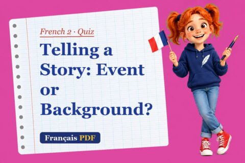 Telling a Story: Event or Background? – French 2 quiz with Zoé, the Français PDF coach