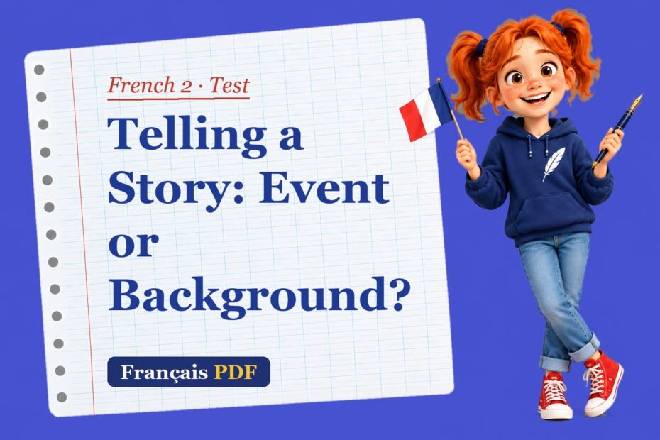 Telling a Story: Event or Background? – French 2 test with Zoé, the Français PDF coach